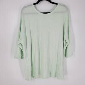 Torrid Super Soft Plush Mint Half Sleeve Scoop Neck Top 2X
